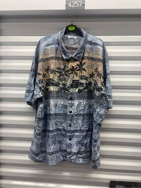 Tropical Theme Button Down Shirt By Boca Classics In XL
